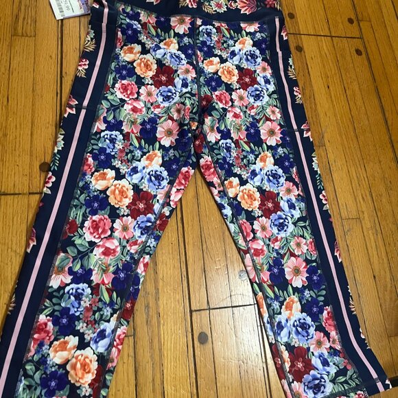 Bright Floral Designer Leggings/Yoga Pants - Picture 1 of 5